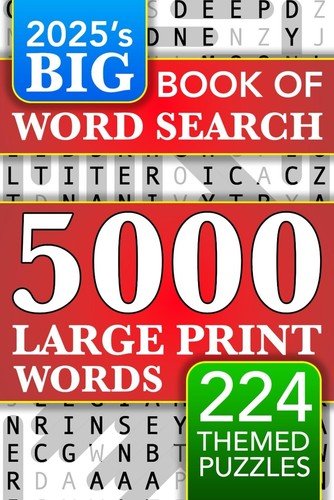 Big Book of Large Print Word Search Puzzles: 5000 Words  224 Themed-⭐️⭐️⭐️⭐