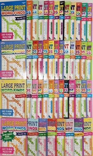 Large Print Word-Finds Puzzle Books Kappa Games,Search,Hunt~ Pick up to 50 Vols