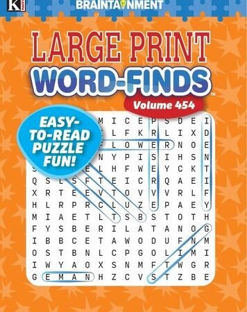 Large Print Word Finds- Word Search Puzzle Book