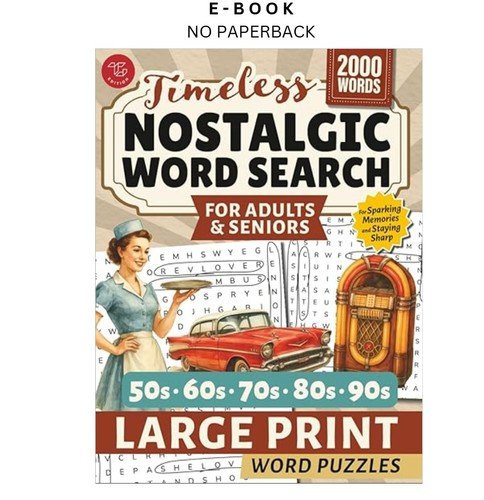 Nostalgic Word Search for Adults & Seniors: Large Pri, TG Edition 2025