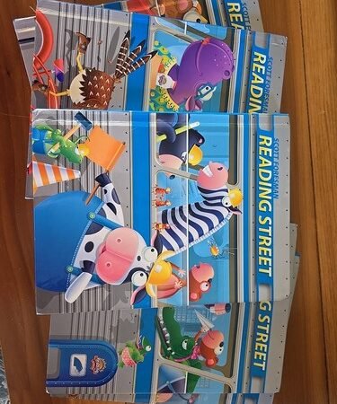 Reading Street Student Textbooks Units 1-5 and Visual Skills workbook Grade 1