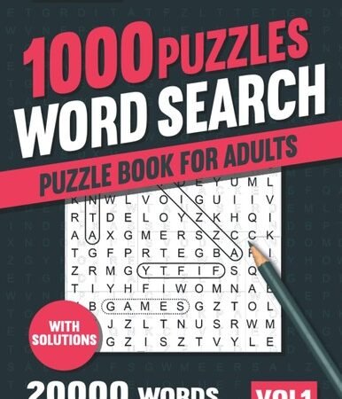 1000 Word Search Puzzle Book for Adults: Big Puzzlebook with Word Find Puzzl…