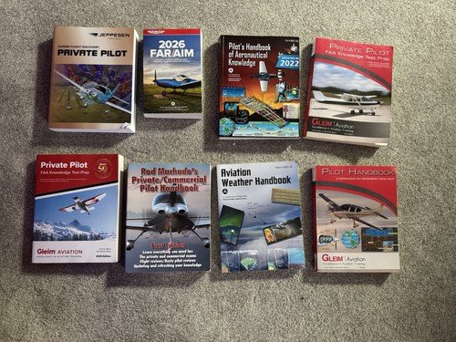 Flight school textbooks