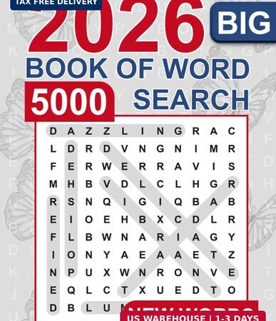 Big Book of Word Search – 5000 New Words: Relaxing Word Search Puzzle Book for A