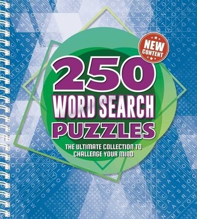 250 Word Search Puzzles: 250 Easy to Hard Wordsearch Puzzles for Adults