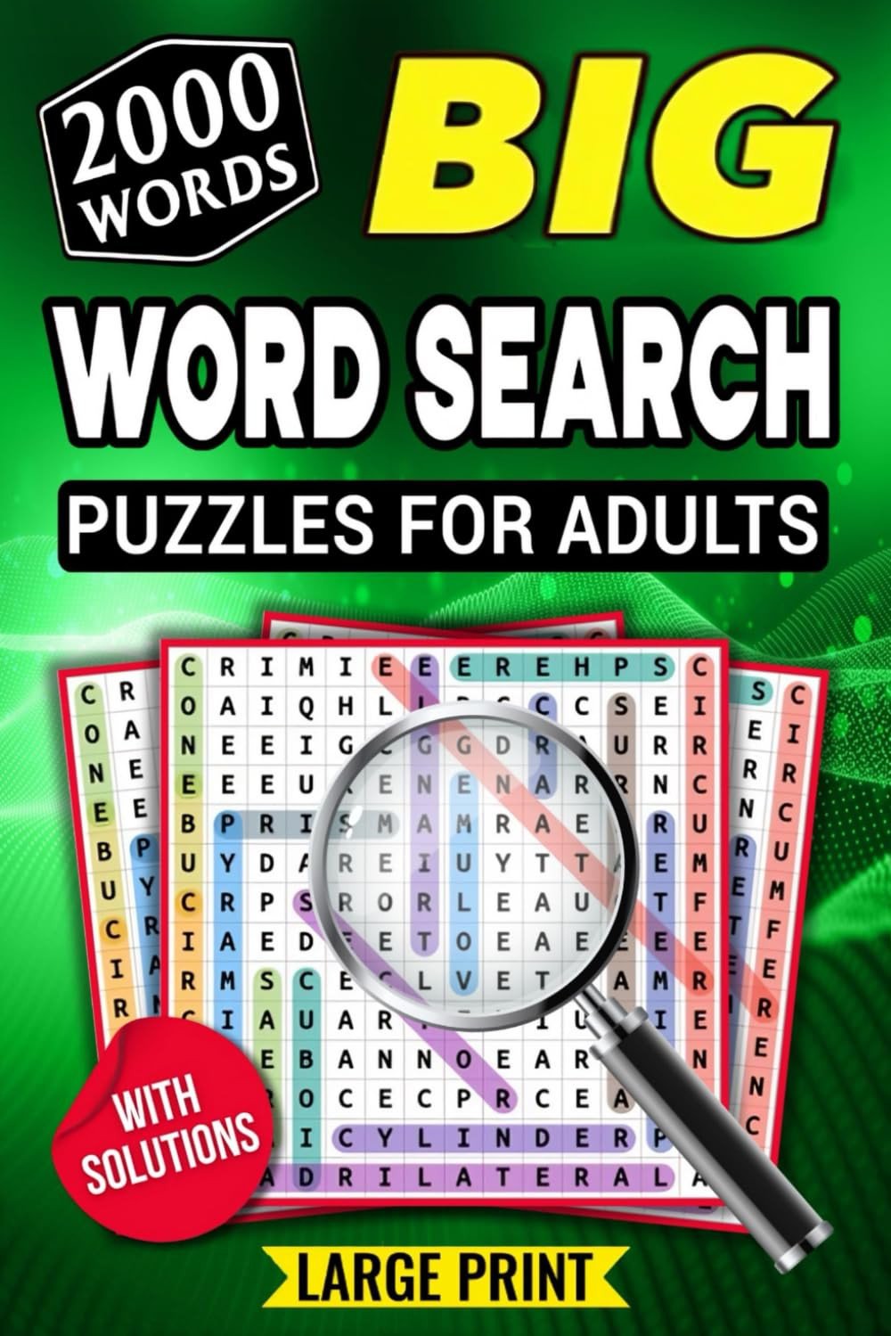 Word Search Book for Adults – Large Print: 2000 New Words – 84 Word Find