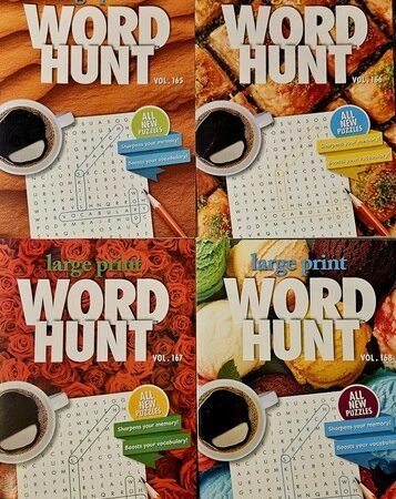 Large Print Word Hunt Vol. 165-168 Set of 4 BRAND NEW 2026