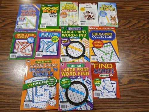 Lot of 12 New Penny Press Kappa Take A Break Word Search Puzzle Books MIXED