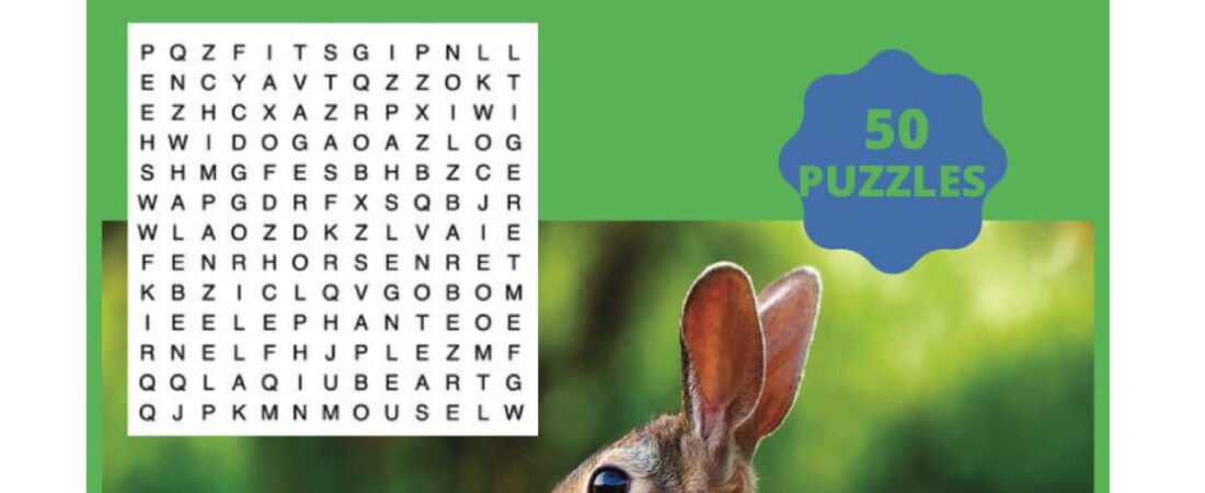 Wildlife Word Search for Adults Large Print: Wildlife Themed Word Search Puzzle