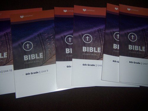 Lifepac 6th Grade bible Home Schooling 5-10 paces