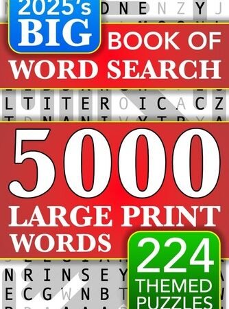 Big Book of Word Search 5000 Words Puzzle Book for Adults & Seniors Large Print