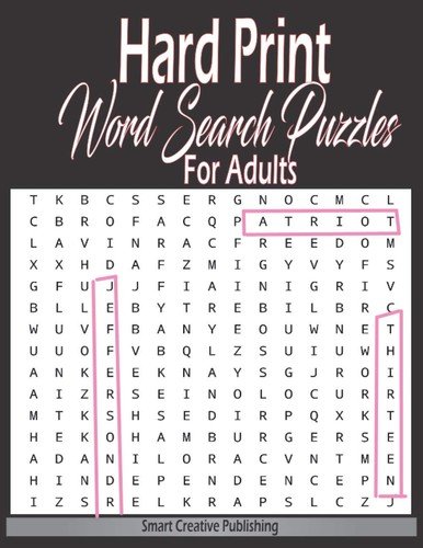 Smart Creative Publishing Hard Print Word Search Puzzles For Adults (Paperback)
