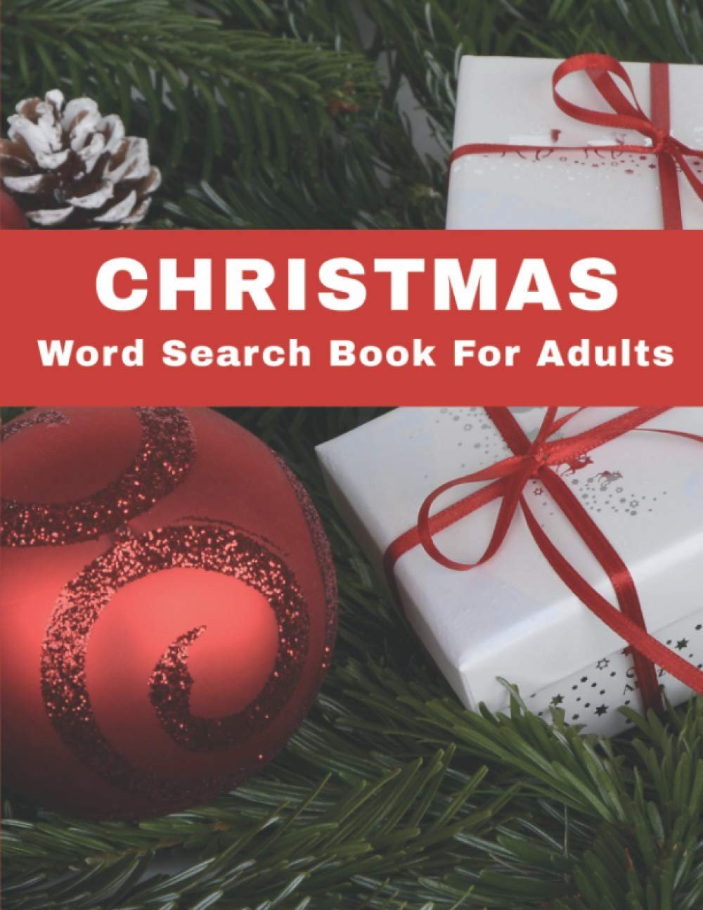 Christmas Word Search Book For Adults: Large Print Fun Holiday S