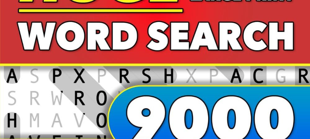 Large Print Word Search Puzzle Book 224 Puzzles 9000 Words Adults Seniors Teens