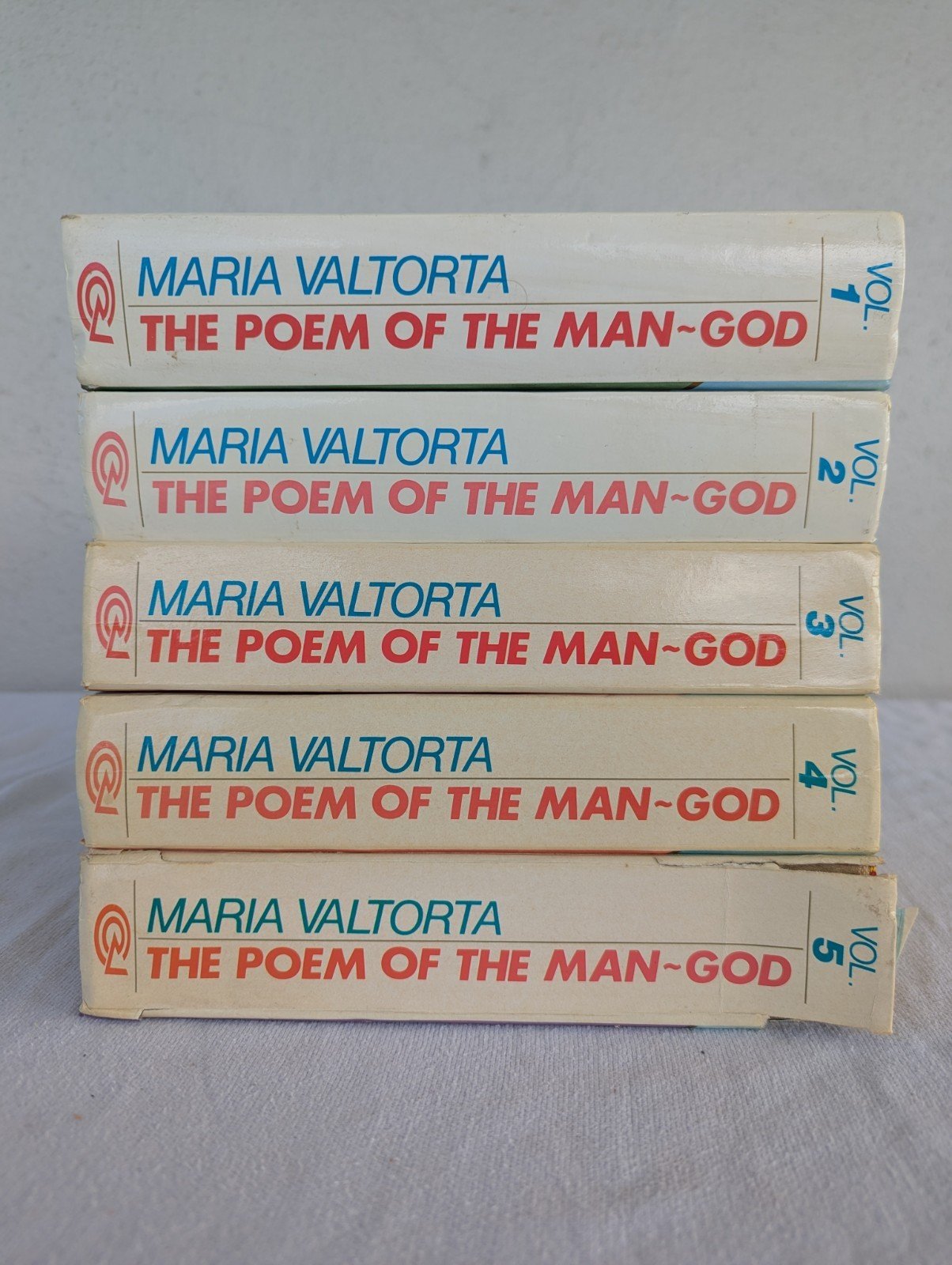 Poem of the Man-God by Maria Valtorta 5 Volume Hardcover Book Set 1986 1989 1990