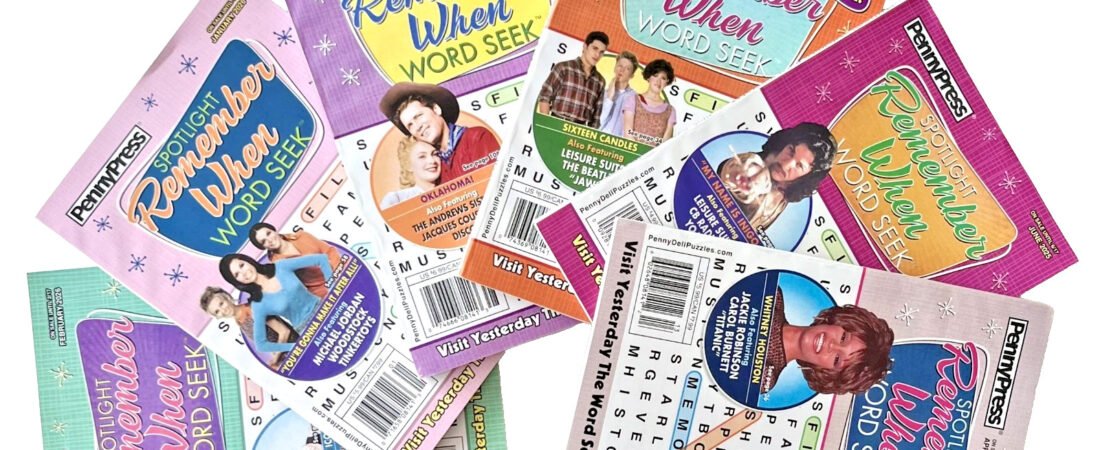 Lot 6 NEW Penny Press Spotlight Word Seek Search Remember When Puzzle Books