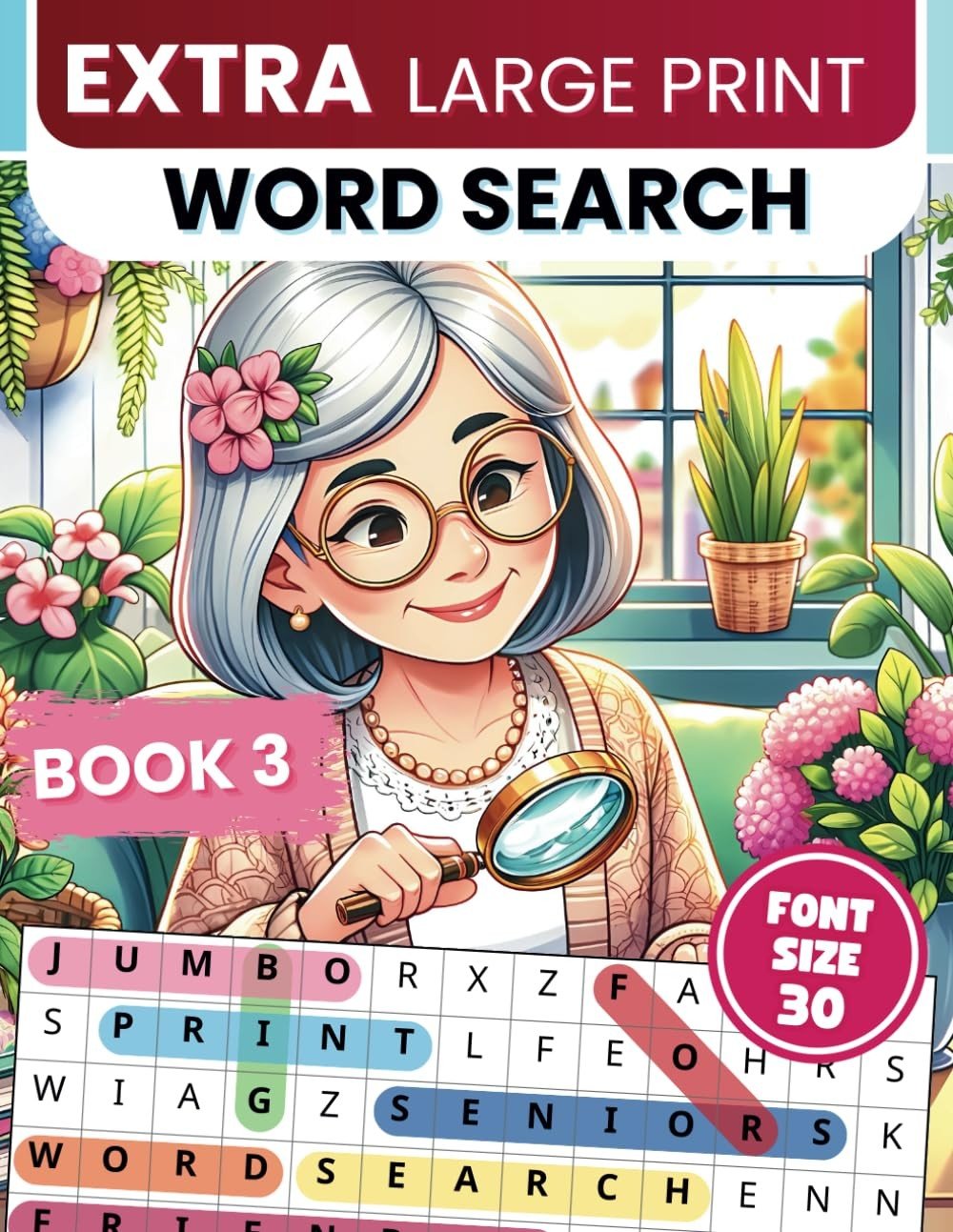 Extra Large Print Word Search: Jumbo Word Search For Seniors & Adults | 50 T…