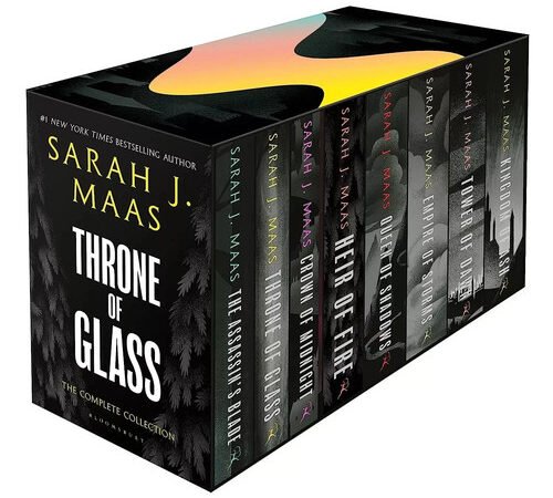 Throne of Glass 8-Book Box Set by Sarah J. Maas Paperback Complete Fantasy Serie