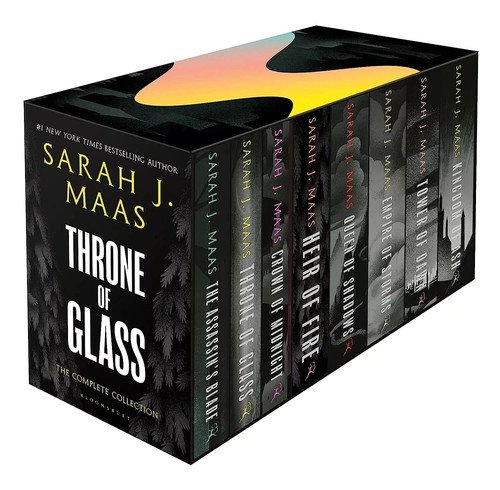 Throne of Glass 8-Book Box Set by Sarah J. Maas Paperback Complete Fantasy Serie