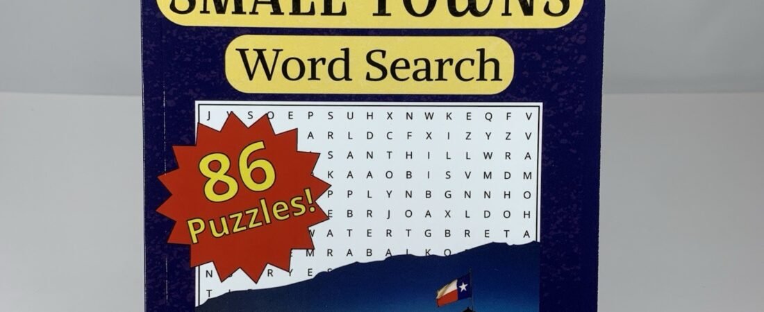 Texas Small Towns Word Search Book 86 Puzzles 2000+ Towns 6″x9″ In The Scoop NEW