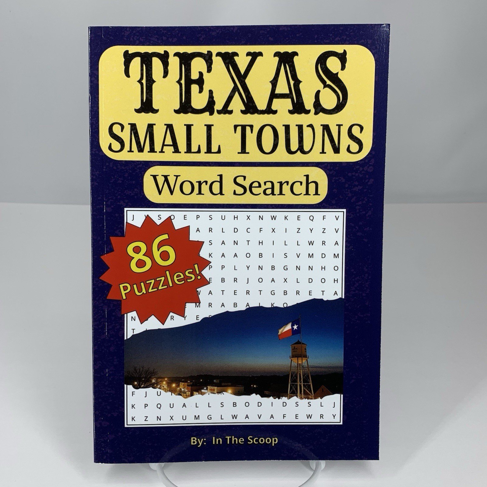 Texas Small Towns Word Search Book 86 Puzzles 2000+ Towns 6″x9″ In The Scoop NEW