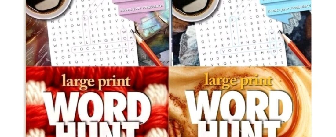4 Large Print WORD HUNT Puzzle Books Vol 157 158 159 160 PAPP PUZZLE Search New