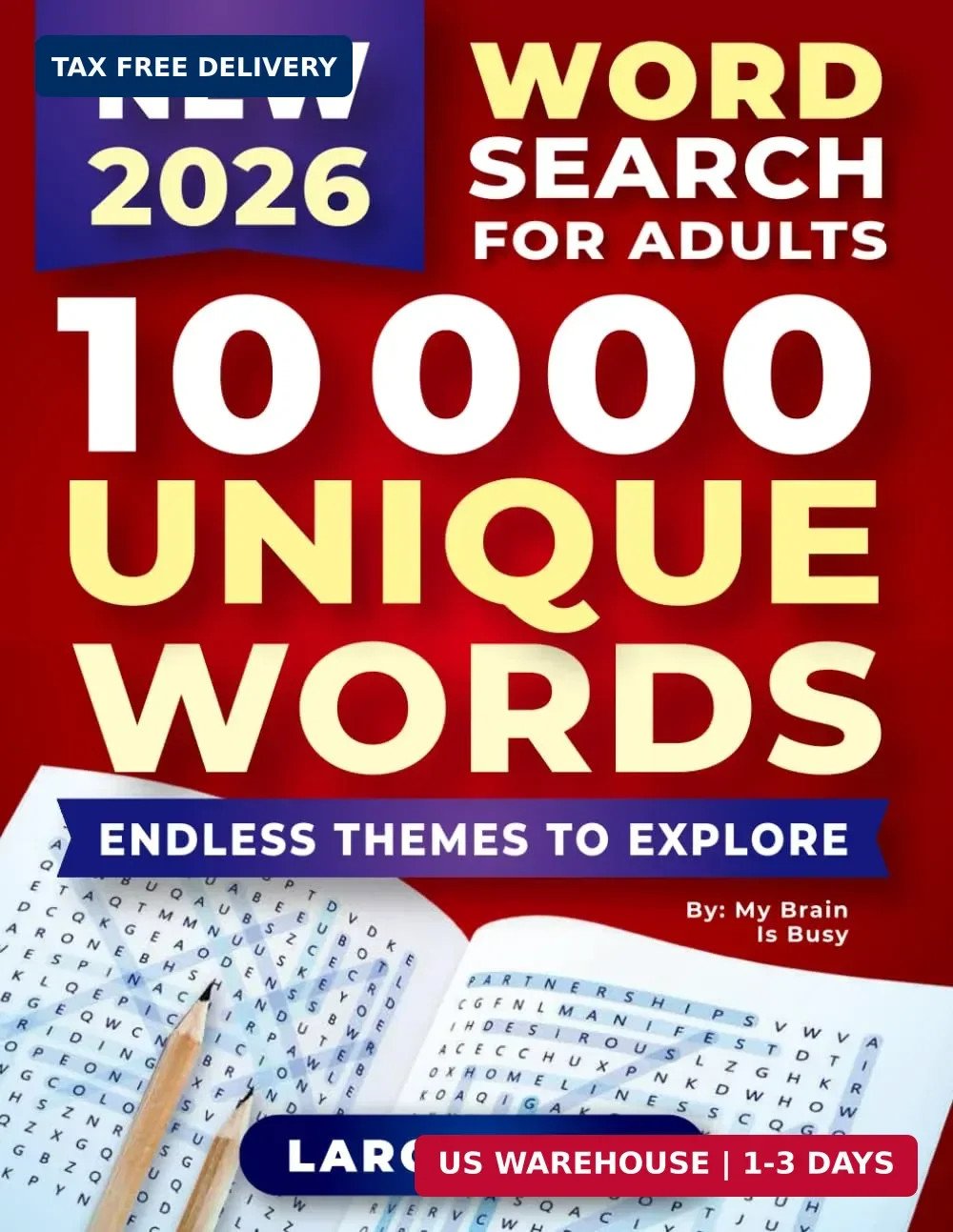 New Word Search Book for Adults: Large Print Word Find Puzzles for Seniors with