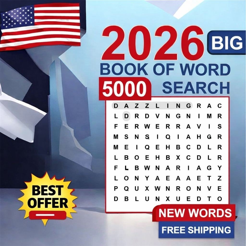 Book of Word Search – 5000 New Words: Relaxing Word Search Puzzle Book for A