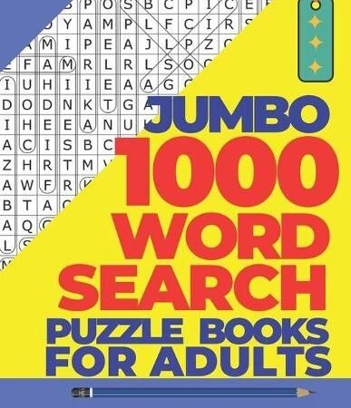 Puzzre Jumbo 1000 Word Search Puzzle Books For Adults (Paperback)