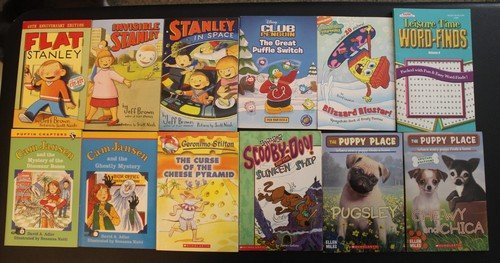 Great Mix Children’s Books Lot Of 12 Softcover and New Word Search Included!