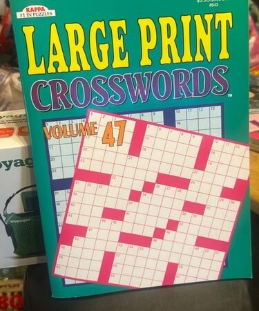 Kappa- Large Print Crosswords Puzzle Book Volume 47 Paperback #843