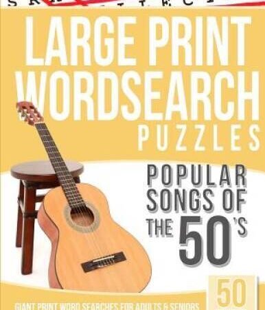 Large Print Wordsearches Puzzles Popular Songs of the 50s: Giant Print Wo – GOOD