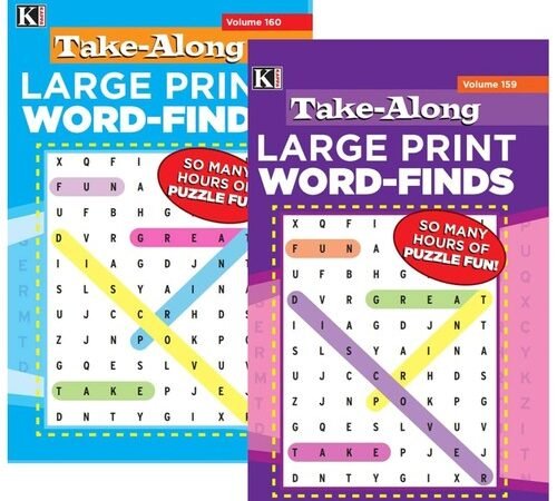 Assorted Word Find Puzzle Books, 5.26 x 8.23 in